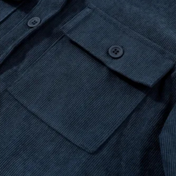 New Blue corduroy Aztec back jacket - Picture 11 of 17